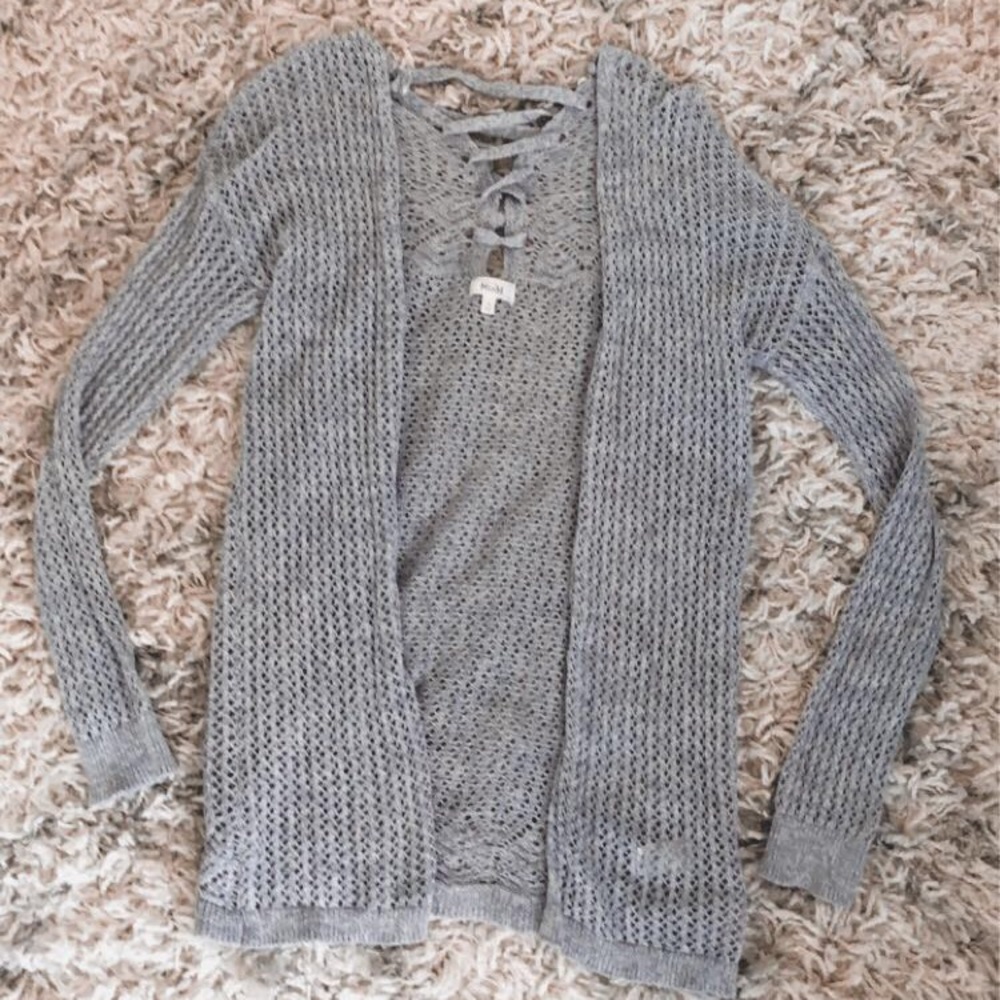Blue fitted Cardigan